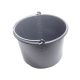 găleată pentru mortar; 12 litri, plastic negru
