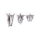 Extractor de rulmenți EXTOL CRAFT, cromat, 3 bucăți; 75mm 2 gheare, 100mm 3 gheare, 150mm 3 gheare