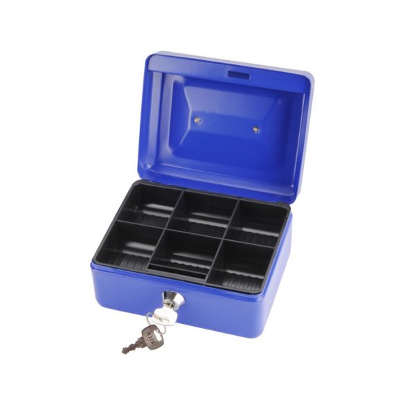 EXTOL CRAFT casetă de bani, cu 2 chei, culori variate, oțel vopsit; 152×118×80/0,8mm