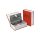 EXTOL CRAFT casetă de bani, tip carte, cu 2 chei, culori variate, oțel vopsit, acoperire plastic/hârtie; 180×115×54mm