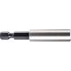 Suport de biți FORTUM, 1/4', 60mm; oțel inoxidabil, magnetic, pe blister