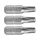 Set de 3 capete de înșurubare TORX FORTUM, oțel S2; T 40×25mm, blister