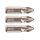 Vârf de șurubelniță FORTUM PZ, 3 buc, oțel S2; PZ 2×25mm, ACR, blister