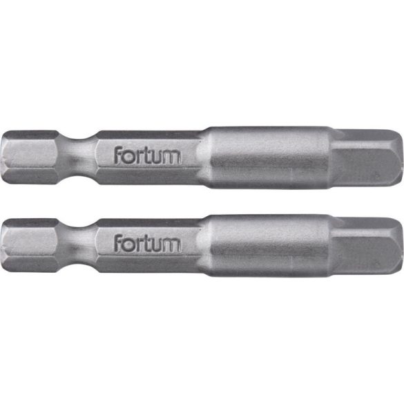 Adaptor FORTUM klt. 2 buc, pentru chei tubulare de mașină; oțel S2, 1/4, 50 mm, pe blister