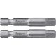 Adaptor FORTUM klt. 2 buc, pentru chei tubulare de mașină; oțel S2, 1/4, 50 mm, pe blister