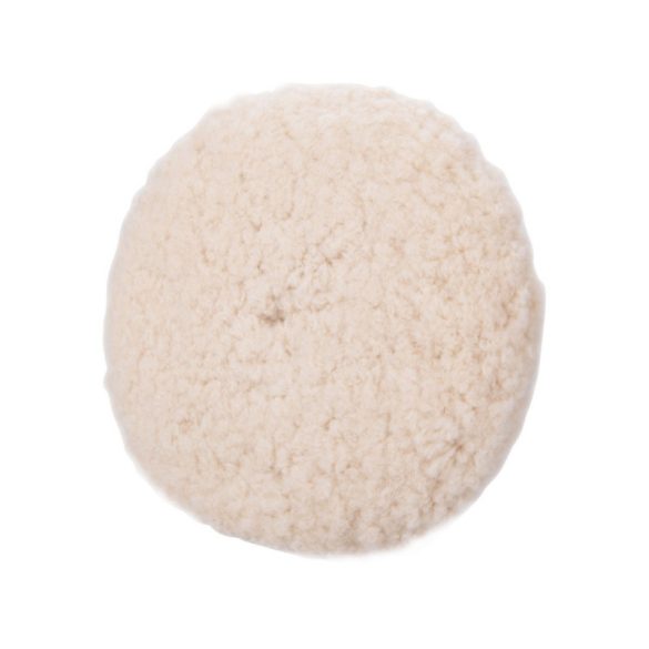 Disc de lustruit EXTOL PREMIUM, piele de miel (lână), patru straturi, 100%, T240, 190 mm; ax: 22 mm + 150 mm velcro