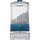 EXTOL INDUSTRIAL set burghie metal, 13 buc., HSS-G 9341/M2, 2-8 mm, pentru oțel, prindere normală, lustruit, în suport de plastic