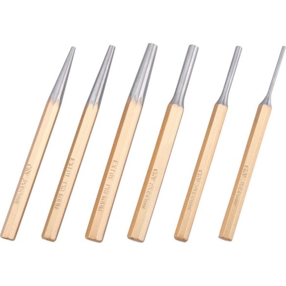 EXTOL PREMIUM set dălți 6 buc. CV. HRC 52-58; 3-8mm, 150mm