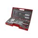 Set chei tubulare FORTUM 1/2', 27 piese, 61CrV5 crom mat
