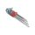 EXTOL PREMIUM set de chei torx 9 buc., extra lungi; T10-T50, tijă lungă: solidă, tijă scurtă: perforată, CV., 90-225mm