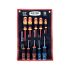 EXTOL PREMIUM set șurubelnițe izolate 1000V+neizolate, 6+5 buc; cu detector de tensiune, suport plastic+husă nylon