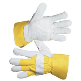   mănușă pentru muncă, Eider, HS-01-002; mărimea 10, piele de bovină, galbenă