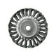 EXTOL CRAFT perie de sârmă răsucită pentru polizor unghiular, M14×2; 125mm, 12500 rot/min