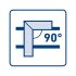 EXTOL CRAFT unghi drept de tâmplărie, aluminiu ; 300mm