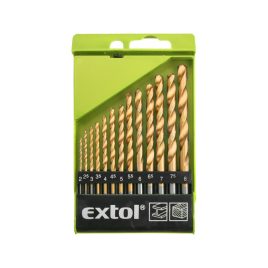   EXTOL CRAFT set de burghie metalice HSS cu strat TITAN; 13 buc, 2-8mm, (în cutie de plastic)