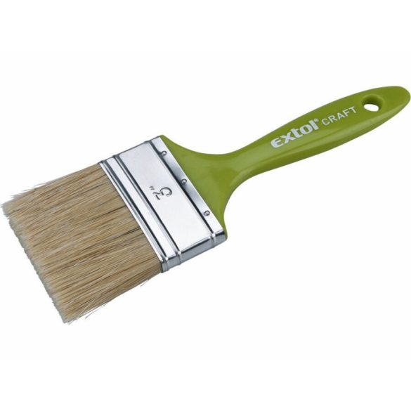 EXTOL CRAFT pensulă, plată, simplă, mâner plastic; 2,5 (63mm), lungime cap: 51mm, grosime cap: 13mm
