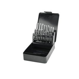   EXTOL PREMIUM set de tarozi manuale, în cutie metalică; 21 bucăți, M3,4,5,6,8,10,12, oțel carbon de calitate, fără mâner