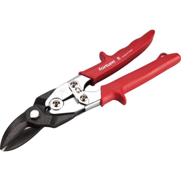 Foarfecă de tăiat tablă FORTUM, dreaptă și dreaptă, 255mm, CrMoV, cu pârghie, HRC 60-62, Tüv/GS, DIN 6438 FORTUM