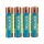 EXTOL ENERGY set de baterii 4 buc, alcaline, 1,5V, mărime: AAA (LR03); durată lungă de viață, blister