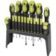 EXTOL CRAFT set de șurubelnițe 18 piese, CrV, magnetice, 4 plate + 4 PH + 10 de ceasornicar, cu suport din plastic, blister