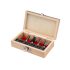 EXTOL CRAFT set freză superioară 5 buc. (în cutie de lemn) ; prindere de 8 mm