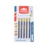 EXTOL PREMIUM pânză de traforaj, 5 buc, prindere universală, HCS; 75×8×1,5mm, pas de 2,5mm, rectificată, dinți inversați, tăiere dreaptă