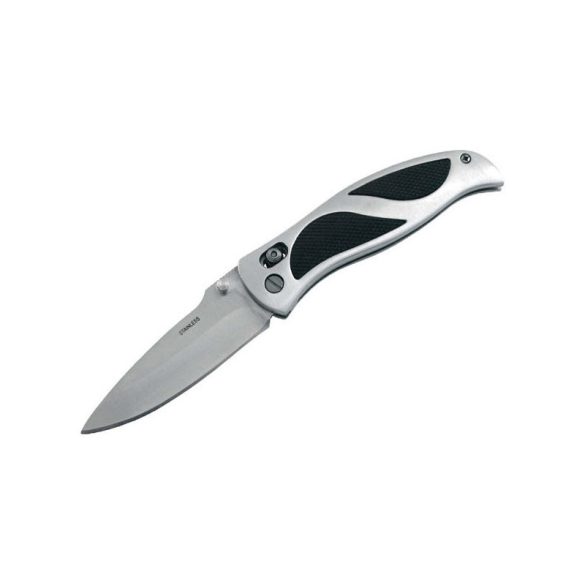 Cuțit de buzunar EXTOL CRAFT, lamă din oțel inoxidabil, lungime totală / pliată: 197/115mm, mâner din aluminiu, clip de curea, cu fermoar