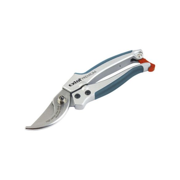 Foarfecă de grădină EXTOL PREMIUM; 180mm, bypass, max. 15mm tăiere, mâner cauciucat, aluminiu