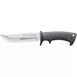   Cuțit de vânătoare și trekking EXTOL PREMIUM, lamă din oțel inoxidabil 3CR13, mâner din plastic, teacă din nylon, lungime totală / lamă: 275mm/150mm