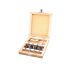 EXTOL CRAFT burghiu pentru lemn cl. 4pcs, cu găurire de confirmare 3-4-5-6mm, lungime 76-94mm, în cutie de lemn