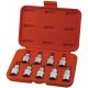 Set de capete de bit EXTOL PREMIUM, 9 buc., TORX, 1/2'×55mm (T20-25-27-30-40-45-50-55-60), CrV/S2