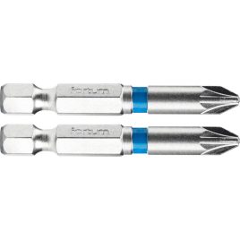   vârf de înșurubare FORTUM PZ, 2 buc, oțel S2; PZ 1×50mm, blister