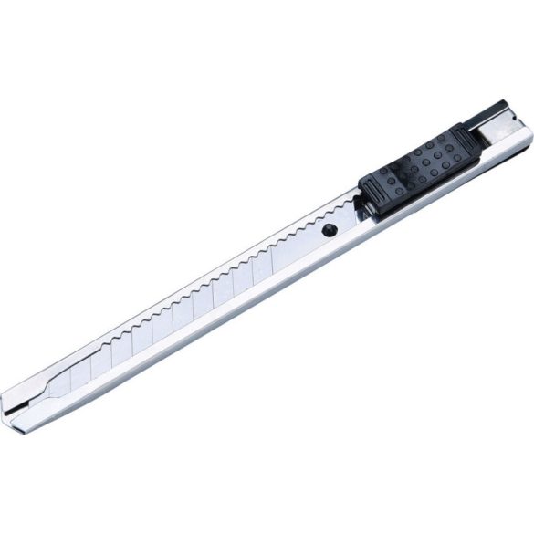 EXTOL CRAFT cutter pentru tapet; 9mm, carcasă metalică INOX, Auto-lock, rezervă lamă: 9122 (5buc)