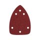 EXTOL PREMIUM hârtie abrazivă delta, set perforat 10 buc, 97×140 mm; 6 perforații, P40, pentru șlefuitor 407130