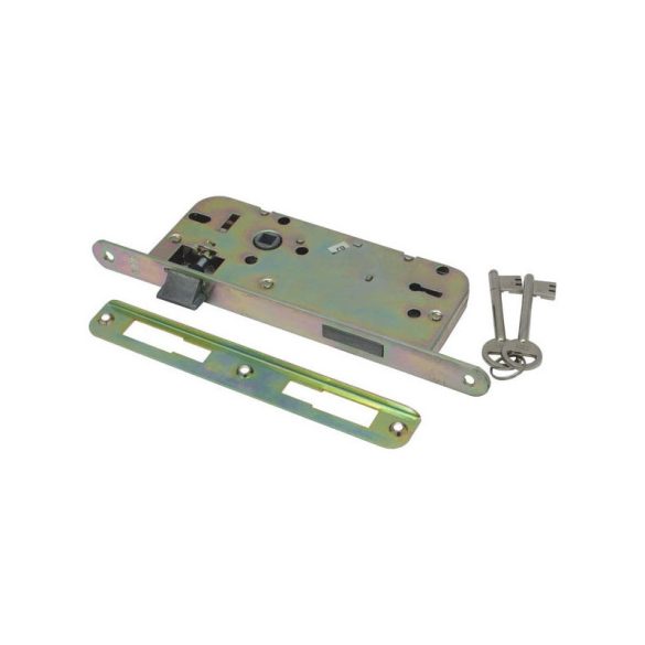 FLAME Încuietoare pentru gravură interioară, 45×90×20×7mm, 2 chei, față rotundă, Flame