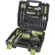 EXTOL CRAFT Mașină de găurit/înșurubat fără fir, 12V, Li-ion, 1 baterie 1300 mAh + set de scule 46 buc