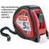 EXTOL PREMIUM ruletă, cauciucată, 1 oprire, 3m×19mm