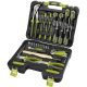 Set de scule EXTOL CRAFT, 57 piese, 1/4' CV; 10 capete de prindere (4-13mm), mâner cu clichet + clești, șurubelnițe, șurubelnițe de ceasornicar, chei imbus, BIT