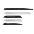 Set pânze ferăstrău sabie EXTOL PREMIUM, 5 buc, prindere Bosch, HCS/Bimetal, pentru lemn, plastic, metal