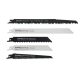 Set pânze ferăstrău sabie EXTOL PREMIUM, 5 buc, prindere Bosch, HCS/Bimetal, pentru lemn, plastic, metal