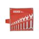 Set chei pentru furcă FORTUM 9 bucăți 6-32mm, 61CrV5, crom mat; 6×7, 8×9, 10×11, 12×13, 14×17, 18×19, 20×22, 24×27, 30×32mm, cutie din pânză