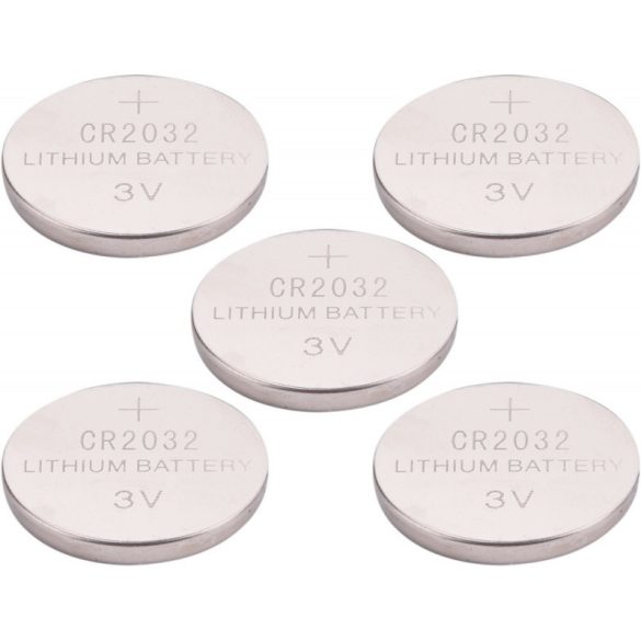 EXTOL ENERGY set baterii 5 buc, Litiu, 3V, dimensiune: (CR2032); durată lungă de viață, blister