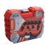 EXTOL PREMIUM extractor șuruburi TWIST; prindere 3/8', 9 capete: 10, 11, 12, 13, 14, 15, 16, 17, 19mm, 1 tijă de batere, CrMo, plastic