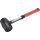 EXTOL PREMIUM ciocan de cauciuc cu mâner din fibră de sticlă, cauciuc negru; 70 mm, 0,68 kg