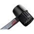 EXTOL PREMIUM ciocan de cauciuc cu mâner din fibră de sticlă, cauciuc negru; 70 mm, 0,68 kg