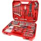 EXTOL PREMIUM set de scule și chei tubulare, 100 buc; clichet 1/4' și 1/2' (45 dinți), cheie combinată, șurubelniță, clești