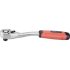 EXTOL PREMIUM clichet, CV., 45 dinți, braț curbat, mâner antiderapant TPR; 1/4', 153 mm