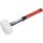 EXTOL PREMIUM ciocan din cauciuc cu mâner din fibră de sticlă, cauciuc alb; 80 mm, 0,91 kg