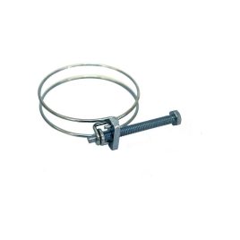   dublă clemă de sârmă 055mm, reglabilă, cu spirală de rigidizare de 2' pentru furtun de aspirație