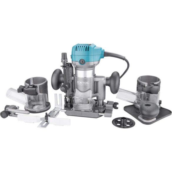 EXTOL INDUSTRIAL freză superioară, 710W, multifuncțională, prindere: 6/8mm